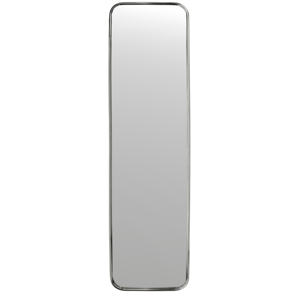 House Doctor Stříbrné kovové závěsné zrcadlo Mirror 130 × 35 cm