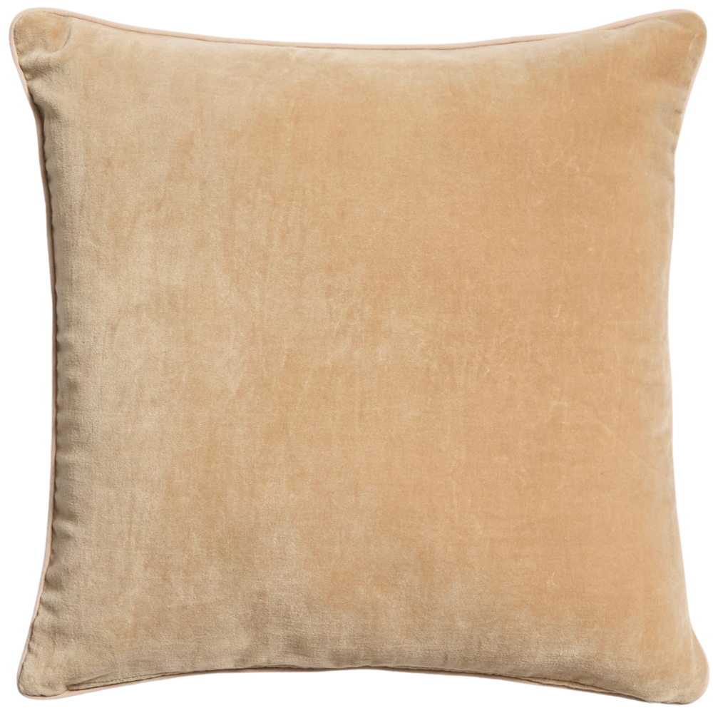 Kave Home Béžový sametový povlak na polštář Ovelin 45 x 45 cm