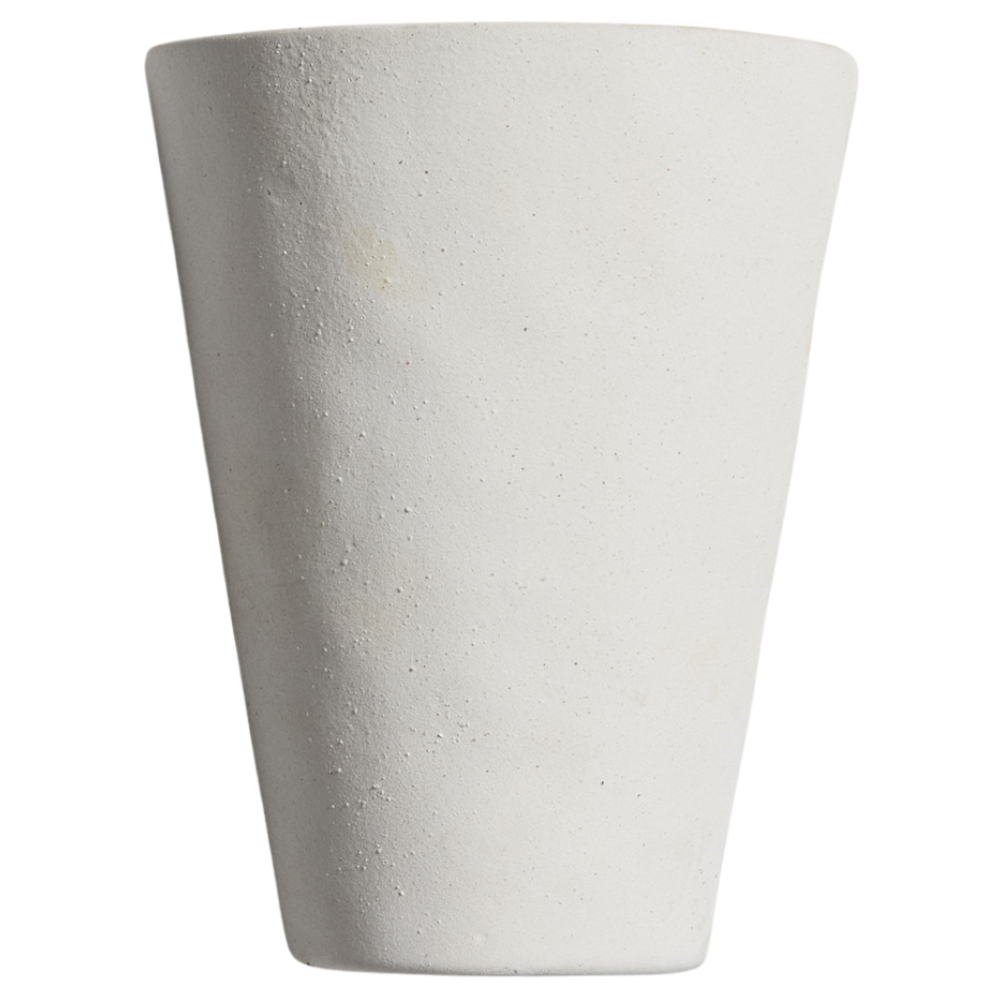 Kave Home Bílé keramické nástěnné světlo Ceren 14 cm