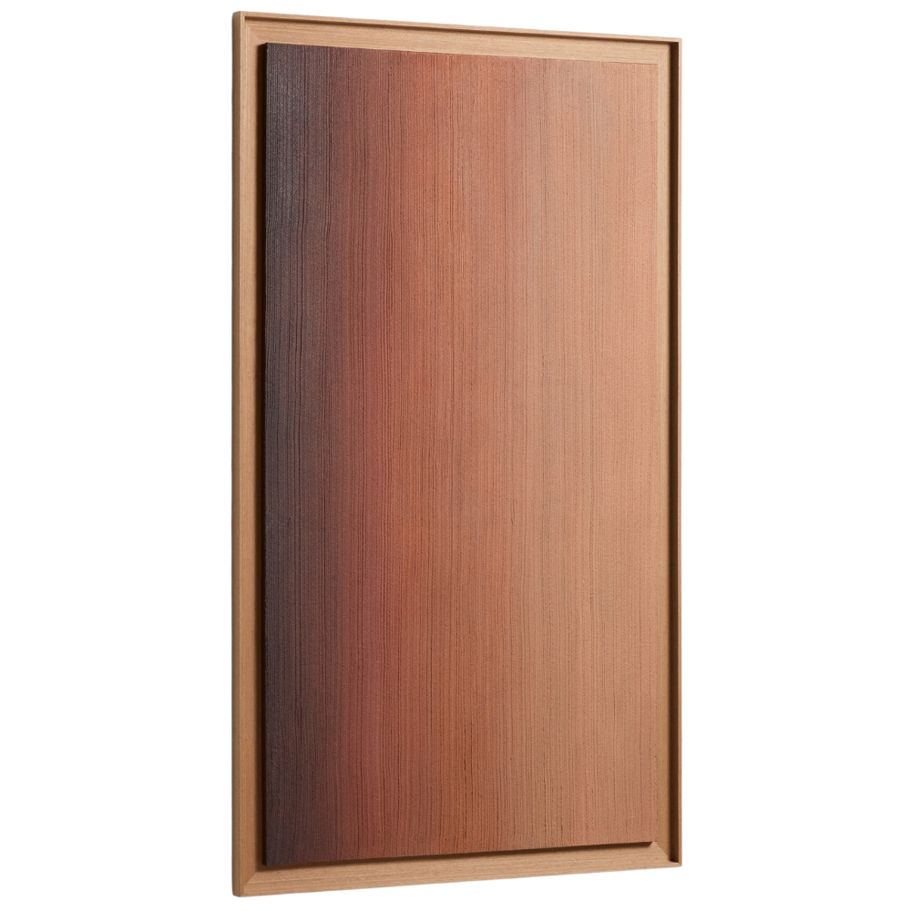 Kave Home Oranžový abstraktní obraz Breon 85 x 150 cm