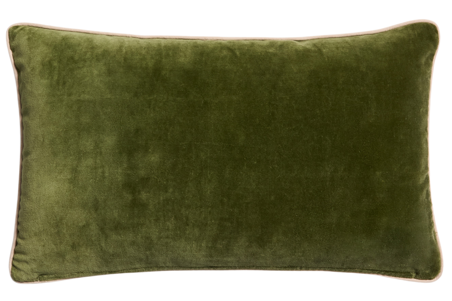 Kave Home Zelený sametový povlak na polštář Ovelin 30 x 50 cm