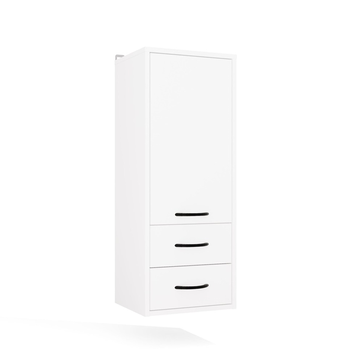 Závěsná koupelnová skříňka NINA W1D2S - bílá